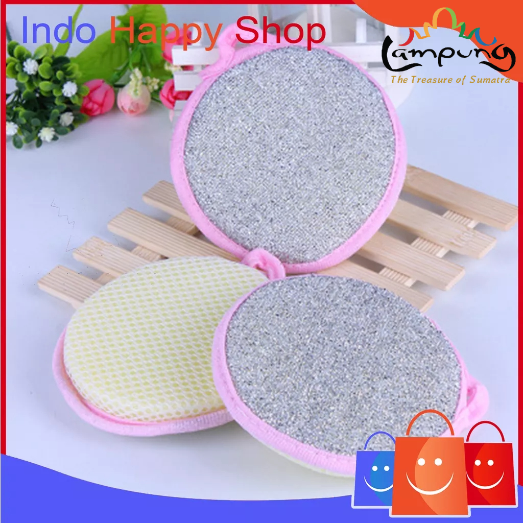 ⭐️𝐈𝐇𝐒 𝟑𝟖𝟓 𝐋𝐚𝐦𝐩𝐮𝐧𝐠⭐️Spons Cuci Piring Panci Dua Sisi Versi Korea Sponge Double Dishwash