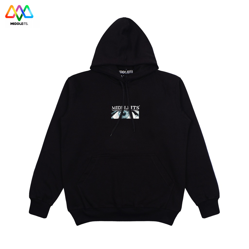 Middleits - Sweater Hoodie Pullover Original Eyes New FLEECE COTTON VISCOUSE 280-300 GSM