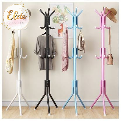 ELDE - Stand Hanger Hook Multifungsi / Hanger Gantungan Baju Tas Topi