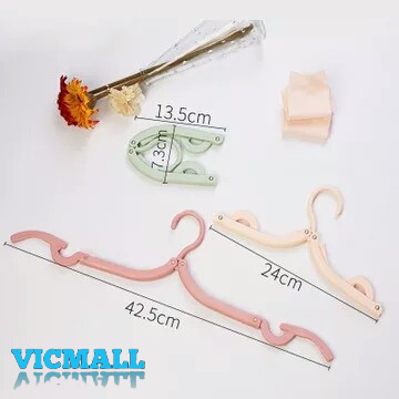 VICMALL - Hanger Lipet Portable Gantungan Baju Lipat Travel Jemuran Foldable