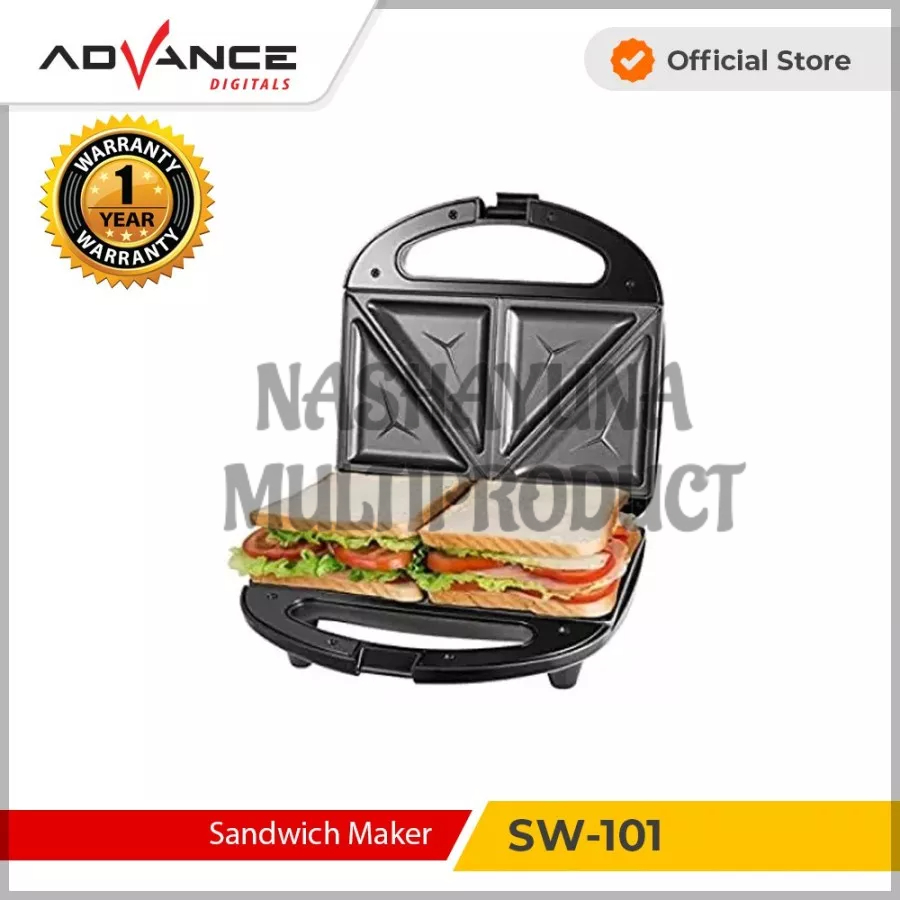 SANDWICH MAKER ADVANCE SW-101 PRAKTIS DI GUNAKAN ANTI LENGKET