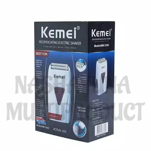 SHAVER ORIGINAL KEMEI KM-3382 DAN KM-3381 ALAT MESIN CUKUR RAMBUT PROFESIONAL