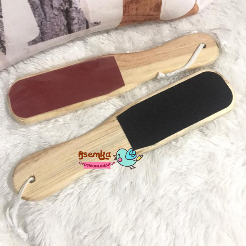 Amplas Kaki Kayu Jumbo Besar Tebal Pedicure