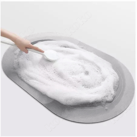 【penjual lokal】Keset Dapur（1set isi 2keset） 2in1Bright Crown TERBARU Set Keset Kaki Nyerap Air Anti Slip / set Keset Batu Kamar Mandi