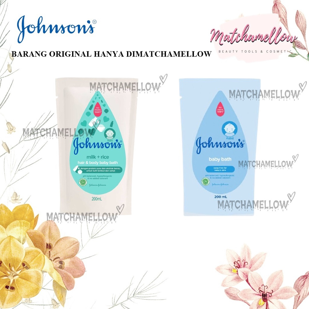 ❄️MATCHA❄️ [ REFILL ] JOHNSON'S BABY HAIR BODY WASH - SHAMPOO SABUN MANDI BPOM