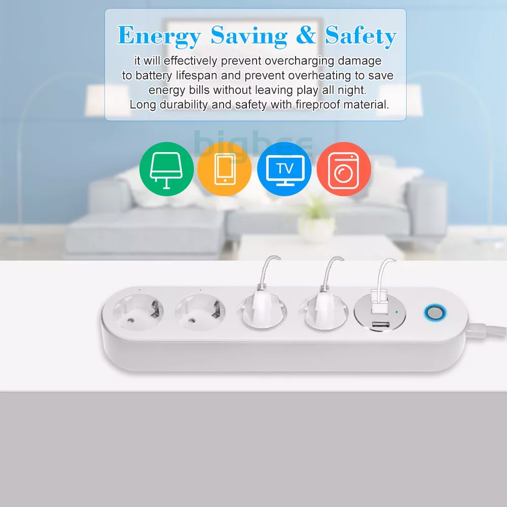 [COD] Smart Extension Power Strips (Smart Stop Kontak, WIFI)