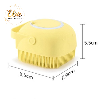 ELDE 1 - Sikat Badan Mandi Silikon Bubble Bath Shower Brush Silicone Dispenser