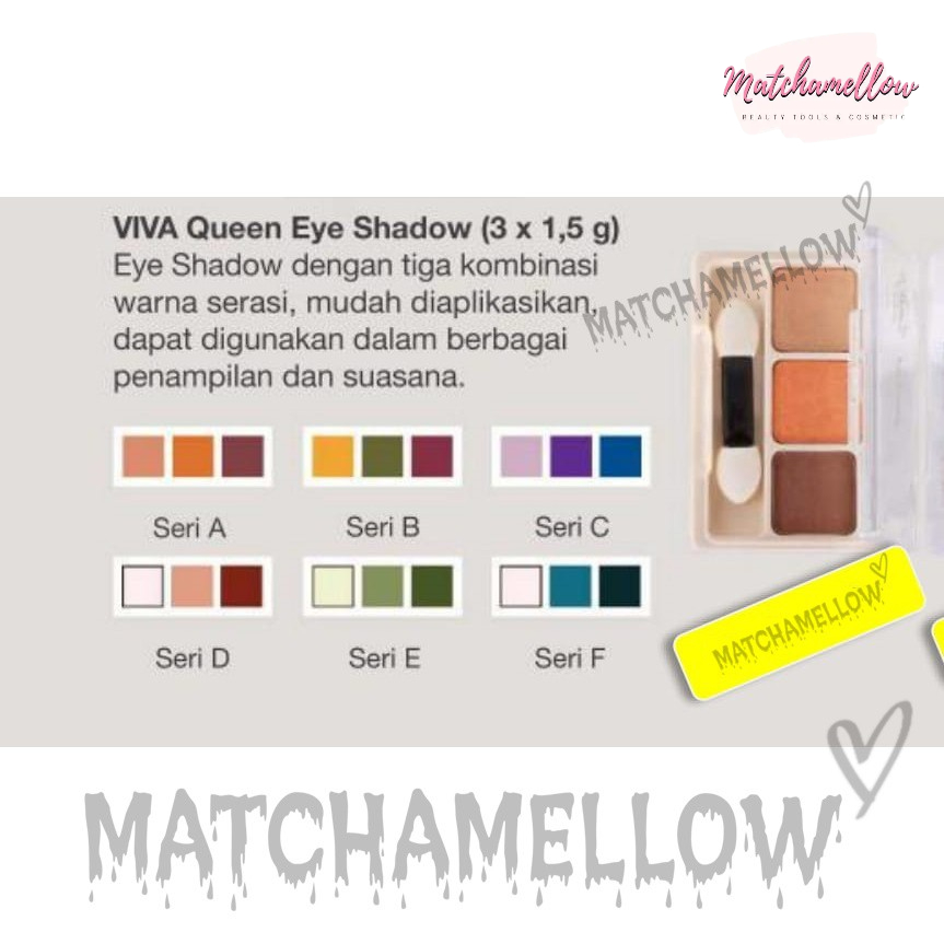 ❄️MATCHA❄️ VIVA QUEEN EYESHADOW TRIO SERIES / ORIGINAL BPOM