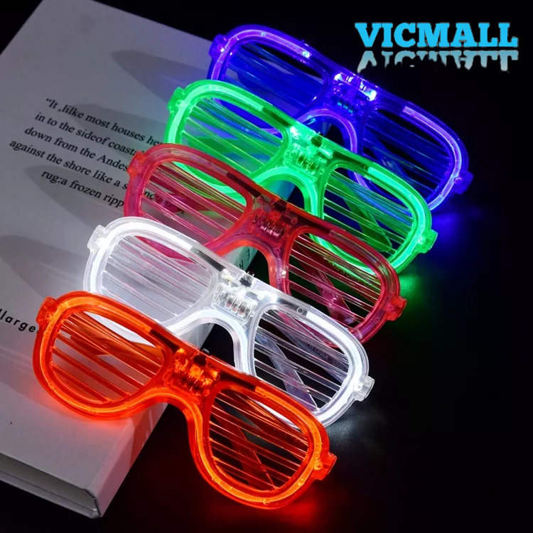 VICMALL - LED Kacamata Nyala Malam Colorful Eyeglass Beauty Fashion