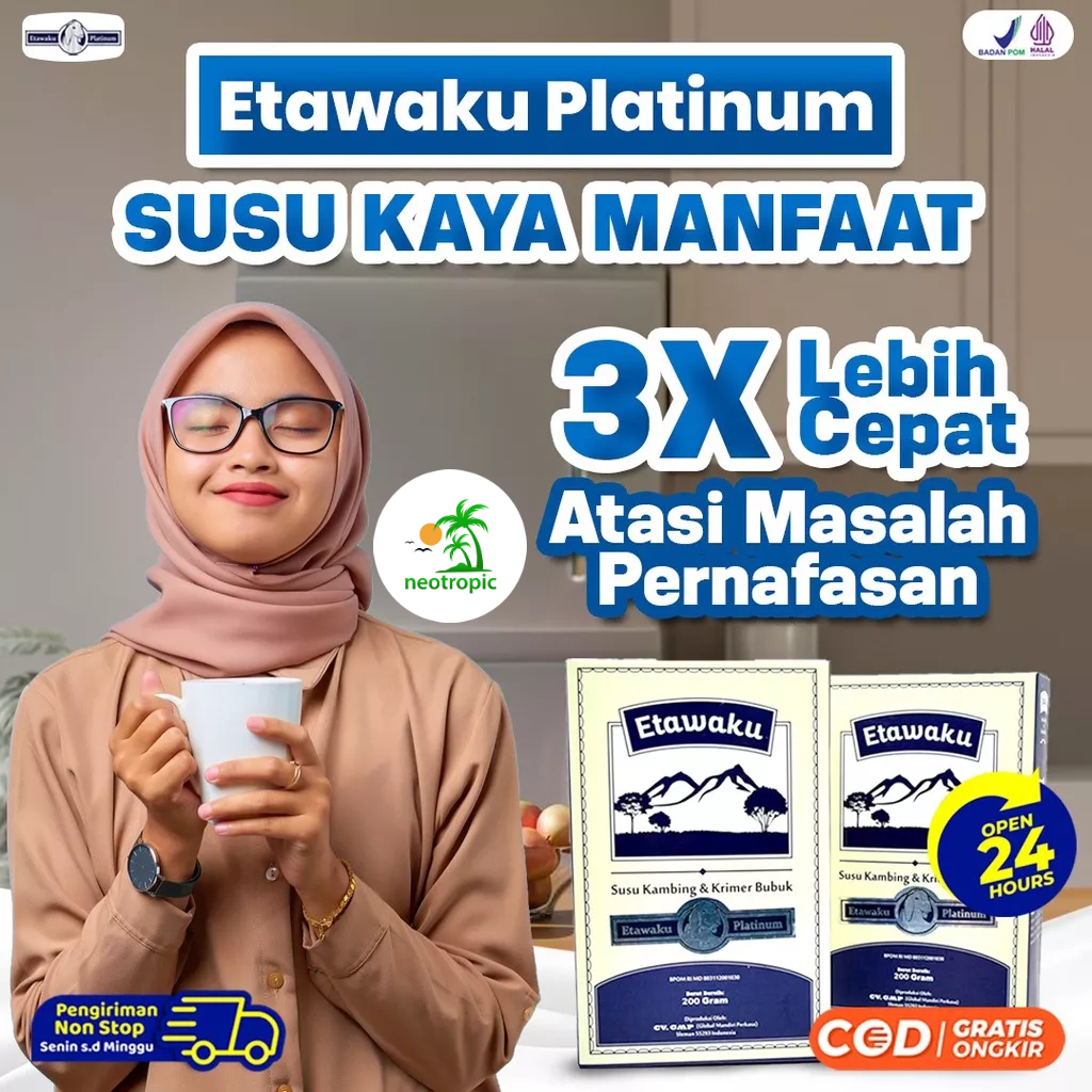 

Etawaku Platinum || Susu Kambing Etawa Murni Rendah Gula Efektif Atasi Masalah Pernafasan Sesak Nafas Nyeri Sendi & Tulang Jaga Kesehatan Jantung Cegah & Menurunkan Diabetes Kolesterol Lancarkan Produksi ASI