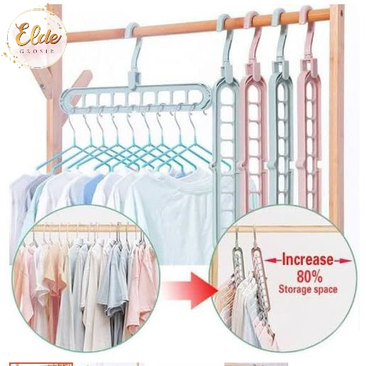 ELDE - Gantungan Baju Wonder Hanger Gantungan Baju Lemari Pakaian