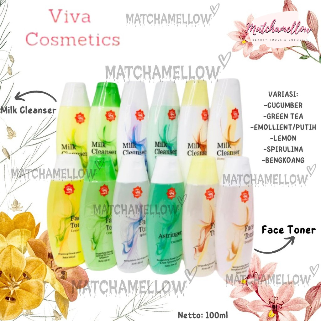 ❄️MATCHA❄️VIVA FACE TONIC / MILK CLEANSER / AIR MAWAR 100ML 200ML