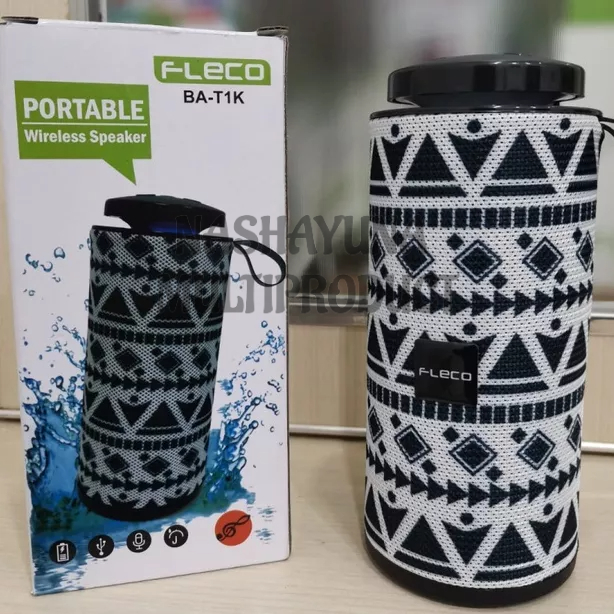 SPEAKER BLUETOOTH FLECO MOTIF BATIK SUPORT MP3/RADIO/AUX/MEMORY