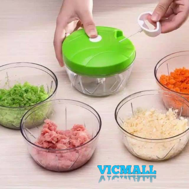 VICMALL - Speedy Chooper Blender Tarik Serbaguna Alat Penggiling Penghancur Bumbu Manual