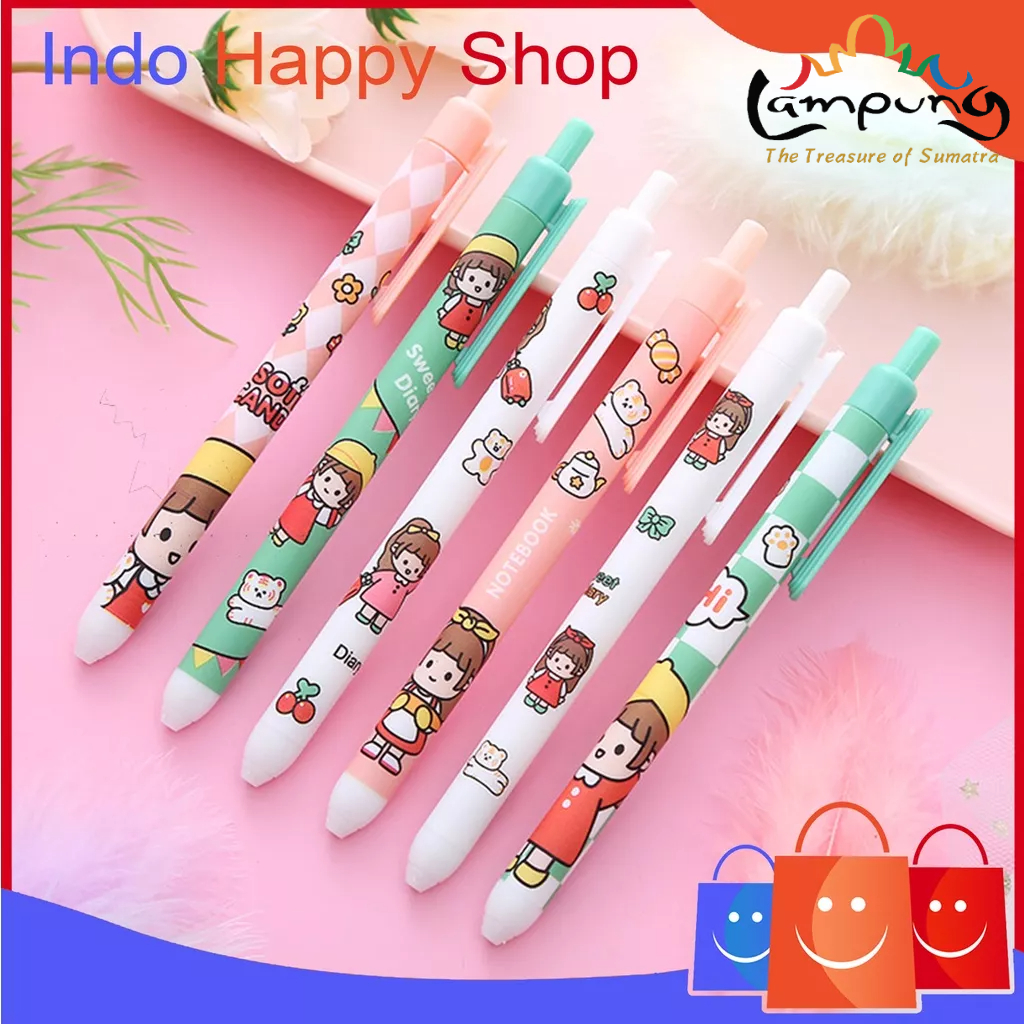 ⭐️𝐈𝐇𝐒 𝟗𝟐𝟖 𝐋𝐚𝐦𝐩𝐮𝐧𝐠⭐️Pulpen Gel Motif Cartoon Pulpen Pelajar Dan Kantor Pena Lucu Motif Boneka Lucu