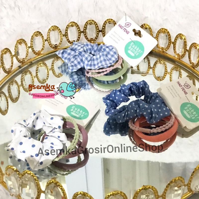 SCRUNCHIE SCRUNCHIES Cepol Cepolan Rambut Ikat Rambut Hijab