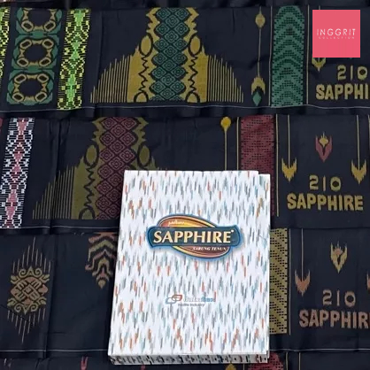 SARUNG SAPPHIRE PREMIUM STK(SONGKET KEMBANG) CODTERMURAH