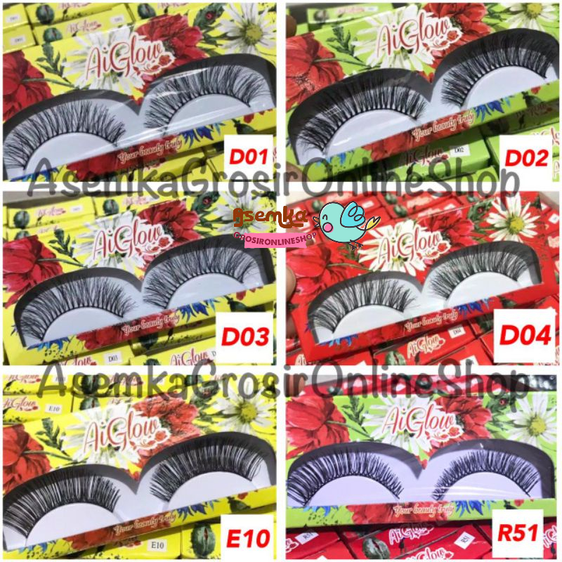 TERLENGKAP BuluMata Palsu AIGLOW EYELASH / Bulu Mata Palsu Aiglow