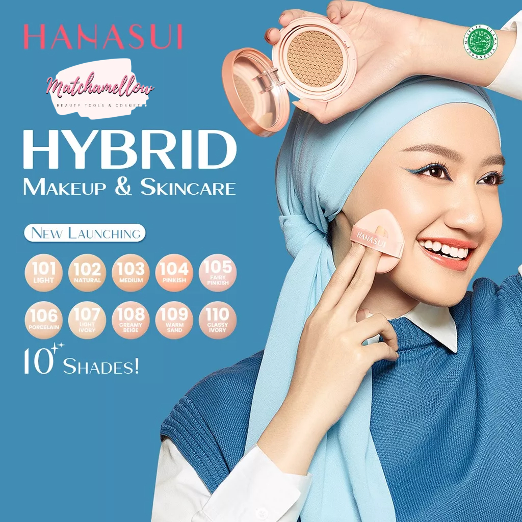 ❄️MATCHA❄️ HANASUI SERUM CUSHION SOULMATTE -BB CUSHION CREAM TOTAL COVER ORIGINAL