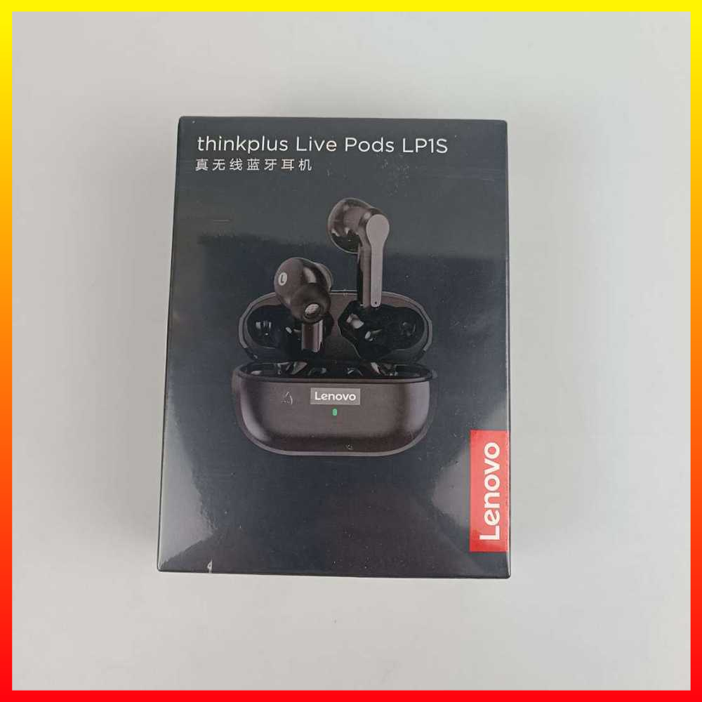 TWS Earphone Desain Airpods Headset Bluetooth 5.0 with Charging Dock USB Type C Baterai Tahan Lama Lenovo Think Plus - ILSK0QBK