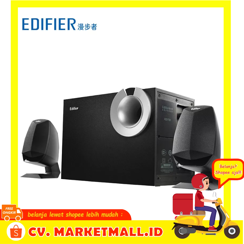 Speaker Subwoofer Komputer Bluetooth 5.0 Multimedia 2.1 System Edifier M201BT - I7SK2QBK