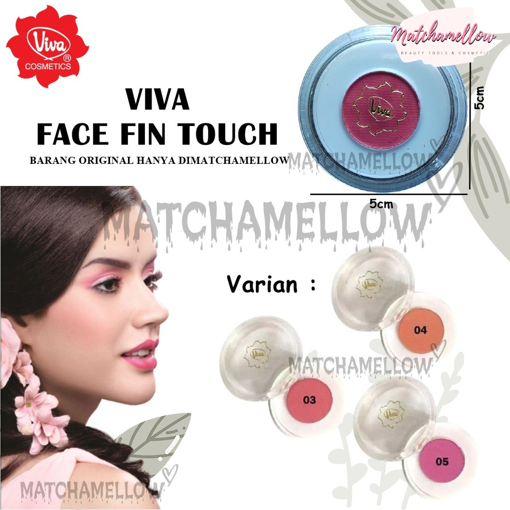 ❄️MATCHA❄️VIVA FACE FIN TOUCH QUEEN BLUSH ON DUO - PERONA PIPI ORIGINAL BPOM