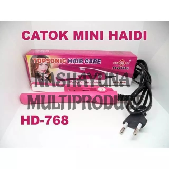 PROMO!!! CATOK RAMBUT MINI HAIDI HD-768 TOP SONIC HAIR CARE