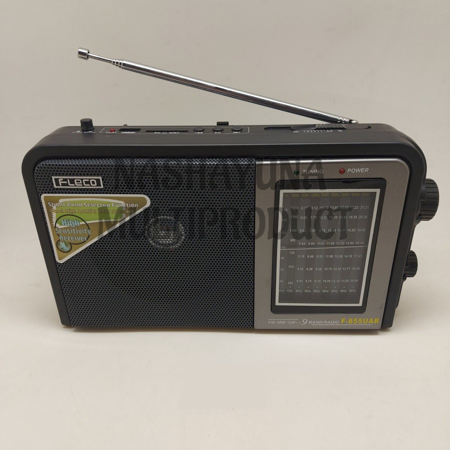 RADIO JADUL/KLASIK FLECO F-855UAR 7 PENERIMA 9 SPEKTRUM RADIO BISA MP3 PLAYER