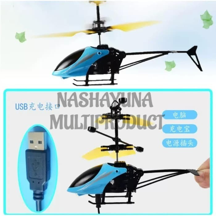 Promo Termurah!!! Helikopter Terbang Drone Sensor Tangan Free USB 2Pcs Berkualitas