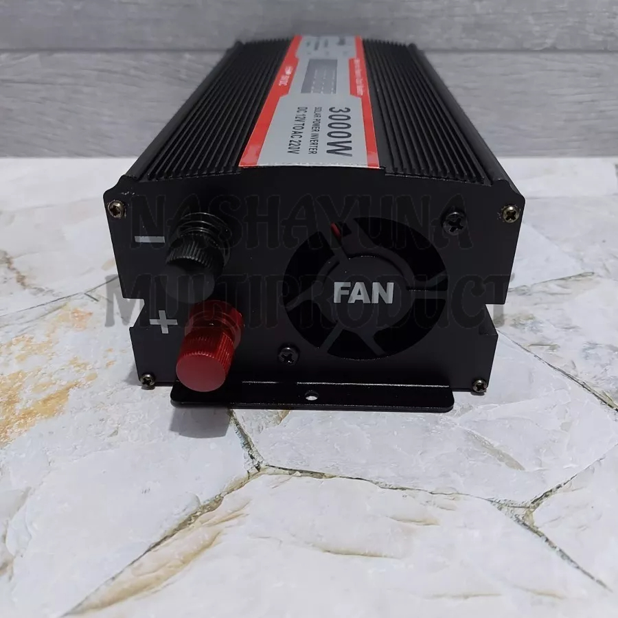 POWER INVERTER DAYA MEREK SUNPRO LED 3000W PI-3000 DC 12V TO AC 220V