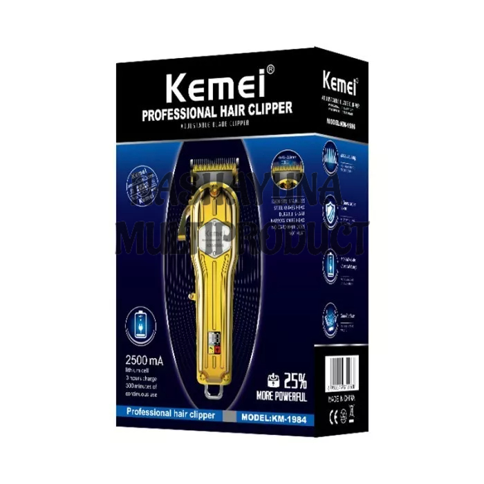 Alat Cukur Pangkas Rambut Kemei KM-1984 Hair Clipper Trimmer Wireless