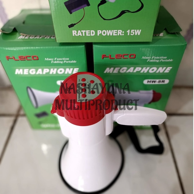 [BAYAR DI TEMPAT] MEGAPHONE/PENGERAS SUARA FLECO HW-8R DAN YC-130RU 3IN1 SPEAKER/MUSIC/RECORDING PLAY