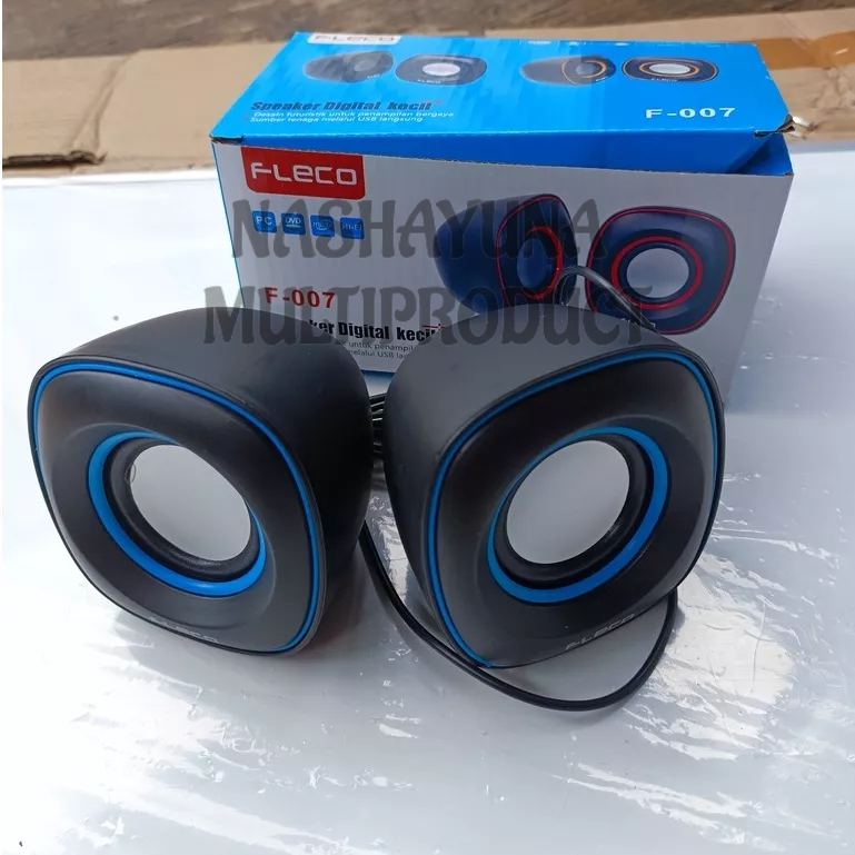 SPEAKER MINI KOMPUTER FLECO F-007 SPEAKER MULTIFUNGSI