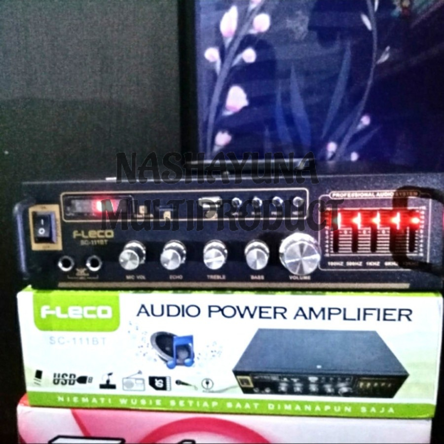 Power Amplifier Bluetooth Fleco SC-111BT/Amplifier Fleco Berkualitas