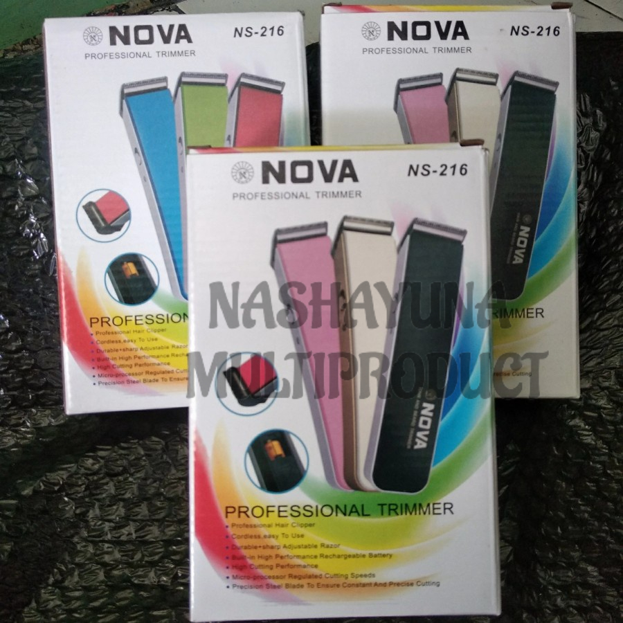 [PROMO COD] ALAT CUKUR ELEKTRIK/MESIN CUKUR PORTABLE NOVA NS-216 RECHARGEABLE PRAKTIS DI GUNAKAN