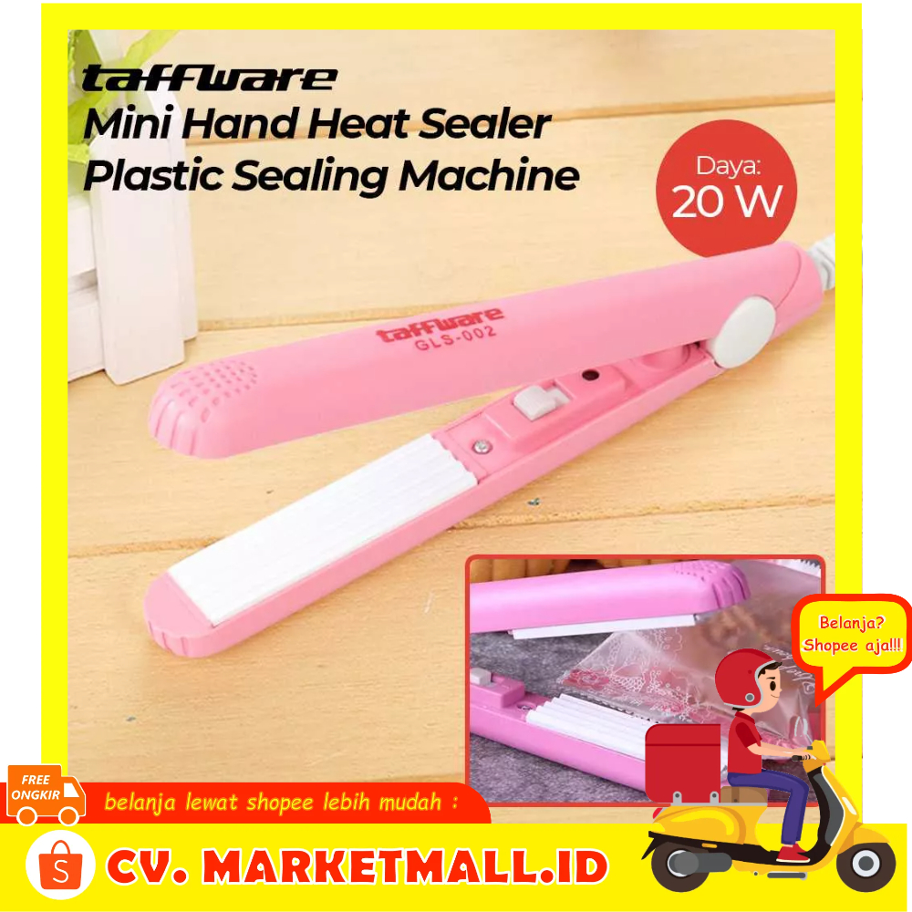 Sealer Pembungkus Plastik Mini Hand Heat Mudan Dan Aman Digunakan Sealing Machine 20W Taffware - 7RHZ99BK