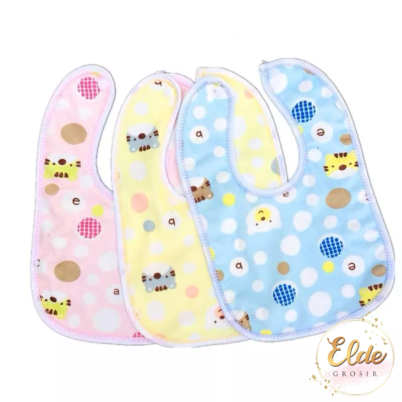 ELDE - Slabber Anak waterproof / Celemek Anak Murah bib Anak Import