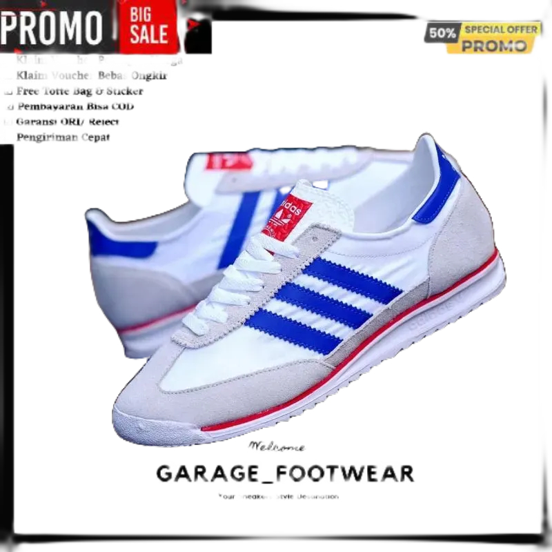 SNEAKERS ADIDAS SL72 WHITE BLUE ORIGINAL