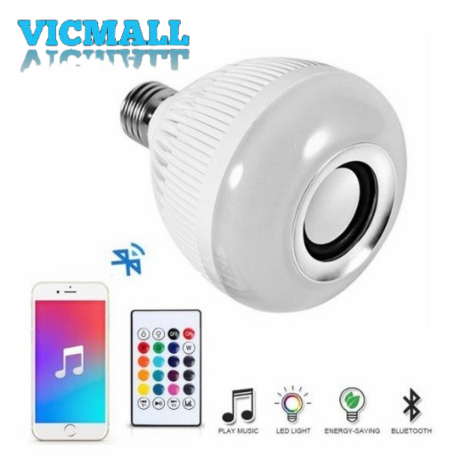 VICMALL - Speaker Bluetooth Wireless Lampu Remote Music LED