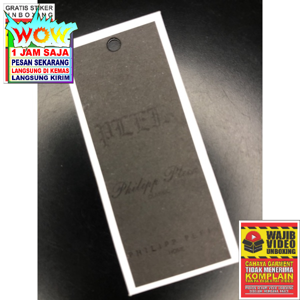 

PHILIPP PLEIN TAG HANG TAG SUPER PREMIUM CO 1X DI KIRIM 600PCS