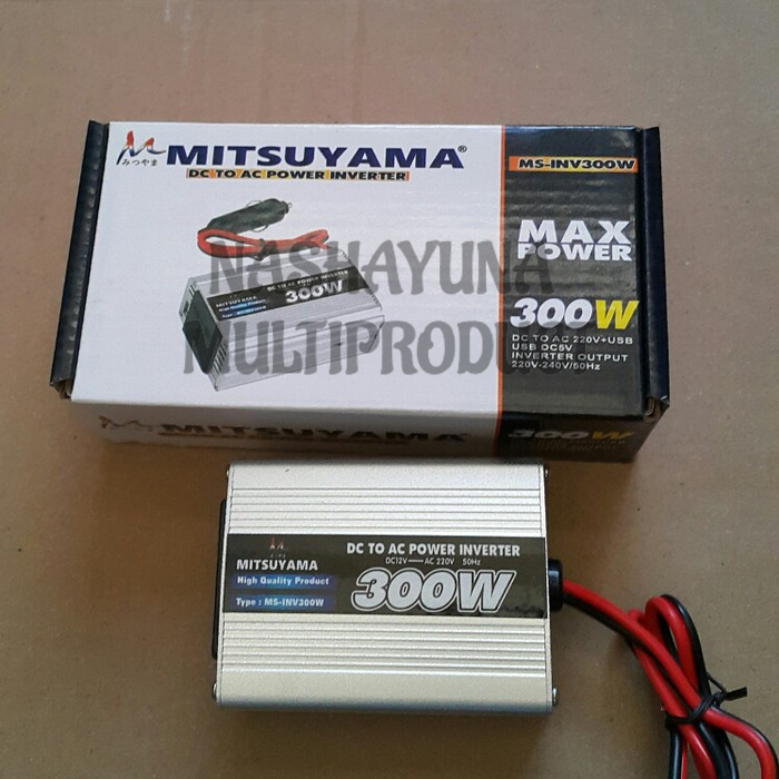 POWER INVERTER MITSUYAMA MS-INV300W DAYA 300 WATT DC TO AC