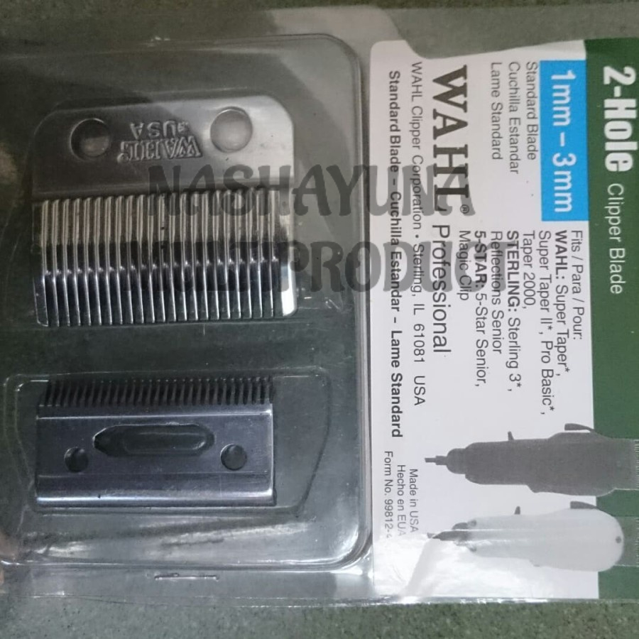 Mata Pisau Cukur WHAEL 2-Hole Taper Blades 2 Lubang Stainless Steel Berkualitas Terbaik