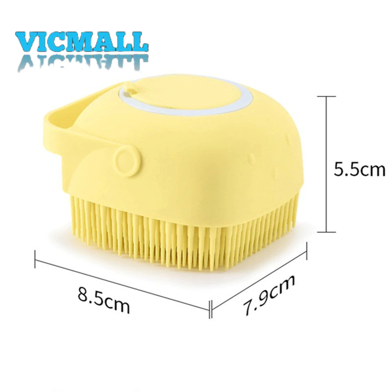 VICMALL - Sikat Badan Mandi Silikon Bubble Bath Shower Brush Silicone Dispenser