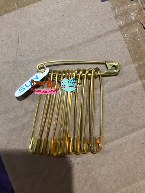 1pc Peniti Jumbo besar / peniti kasur / peniti bayi jumbo / peniti karakter boneka /peniti emas gold