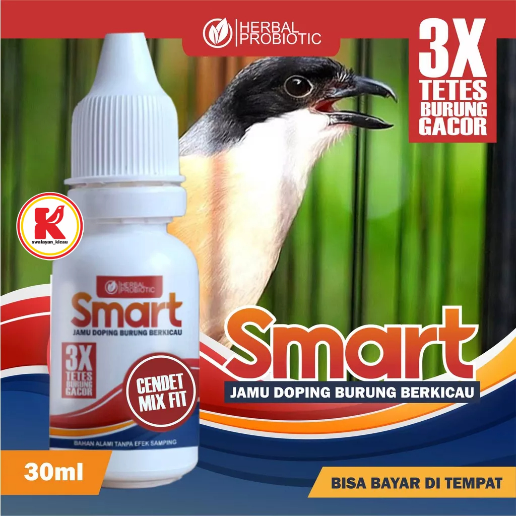 CENDET VIT ROLL PENAMBAH GACOR BURUNG BERKICAU 3 TETES GACOR 30ML