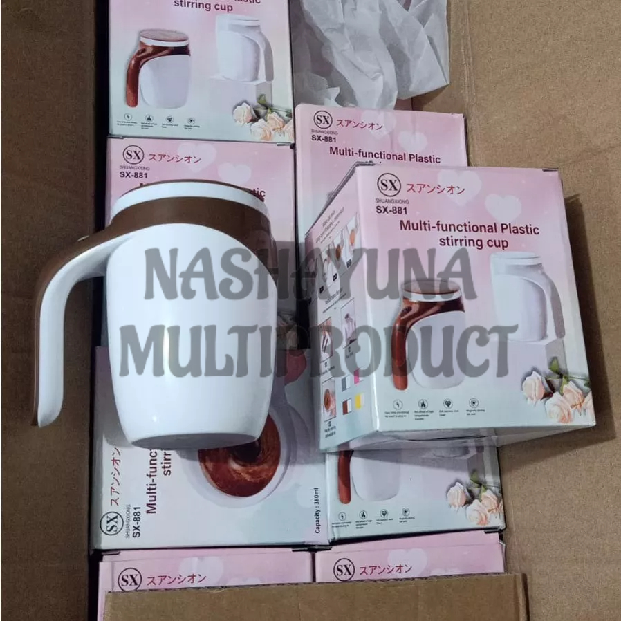 STIRING CUP GELAS MUG UNTUK ADUK OTOMATIS SX-881 MULTI FUNCTIONAL PLASTIK STIRING CUP