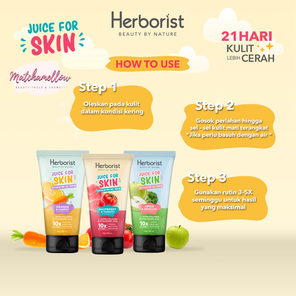 ❄️MATCHA❄️HERBORIST JUICE FOR SKIN EXFOLIATING GEL SCRUB - BODY SCRUB ORIGINAL