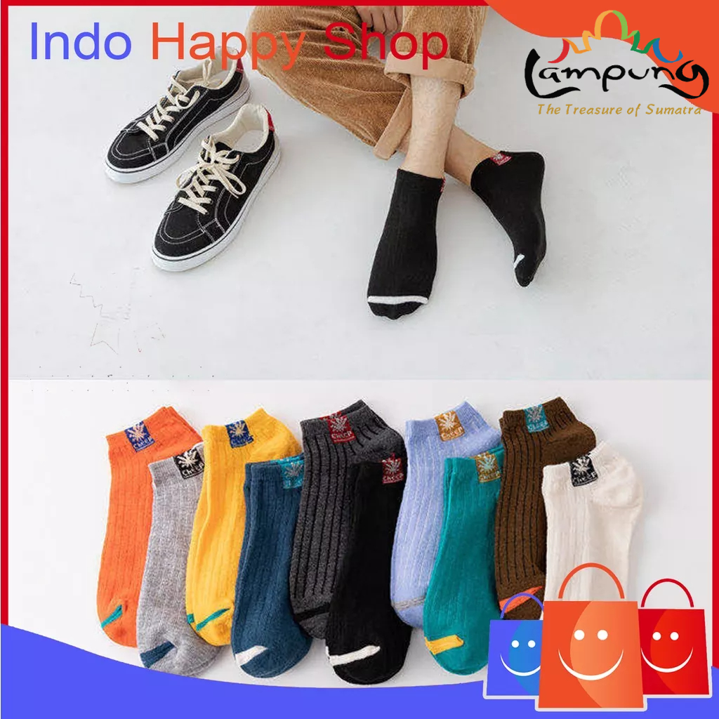 ⭐️𝐈𝐇𝐒 𝟓𝟕𝟖 𝐋𝐚𝐦𝐩𝐮𝐧𝐠⭐️Kaos Kaki Wanita Pria Fashion Korea Import Kaos Kaki Pendek Ankle Socks Unisex