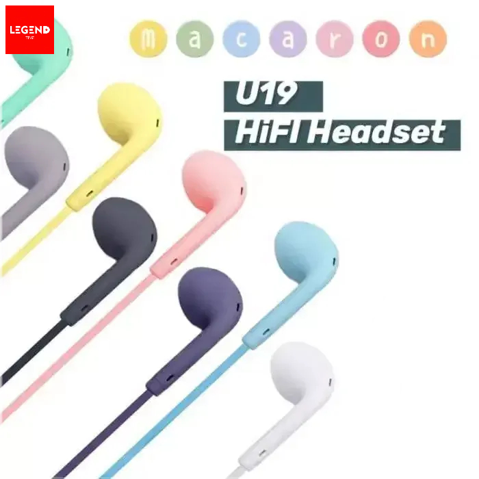 Handsfree U19 Macaron / Headset U19 Macaron / Earphone U19 Macaroon Matte Colow Hifi Extra Bass