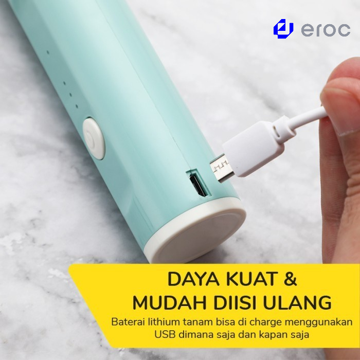 EROC Mini Electric Hand Mixer - Pengaduk Kopi Elektrik - USB and Portable - Model MX001G